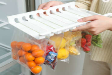 Refrigerator Storage Bag Rack