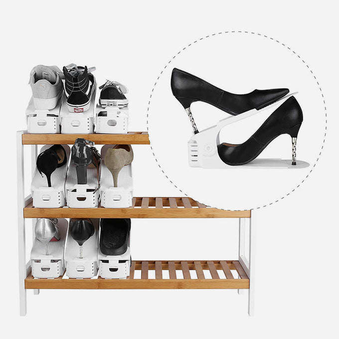Shoe Organizer - Set of 6 - White