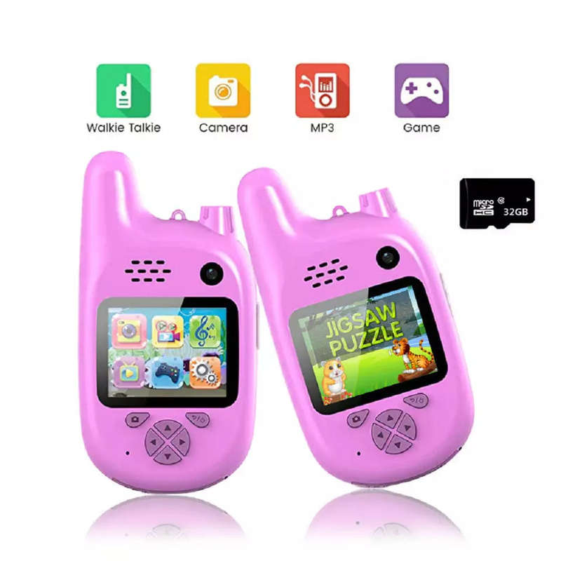 Walkie Talkie Action Camera 1080P - Pink