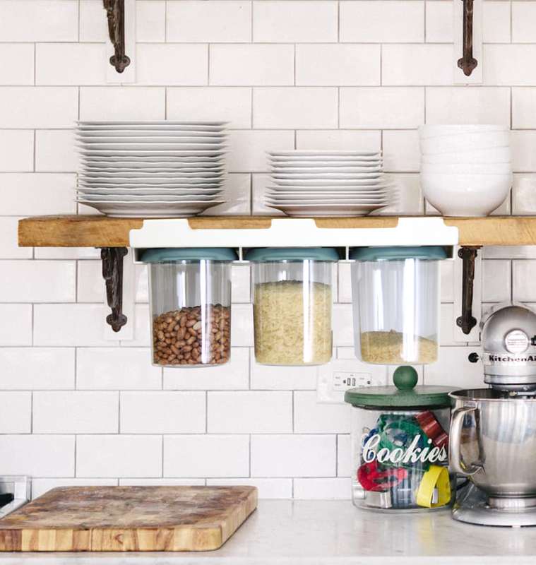3 Piece Under-Shelf Storage Container Set