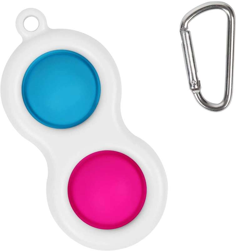 Mini Simple Dimple Fidget Toy Blue - Pink