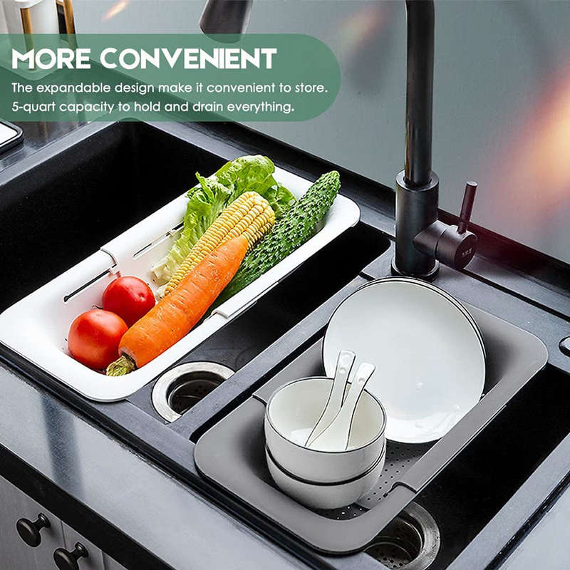 Fine Living - Exapandable Over Sink Mini Rack - Pink