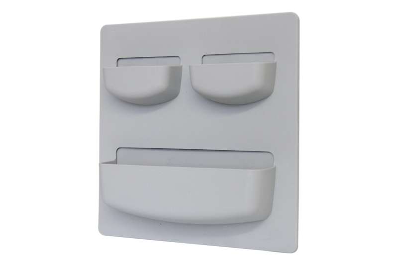 F/L- Multi-use Compartment Wall Organiser - Grey
