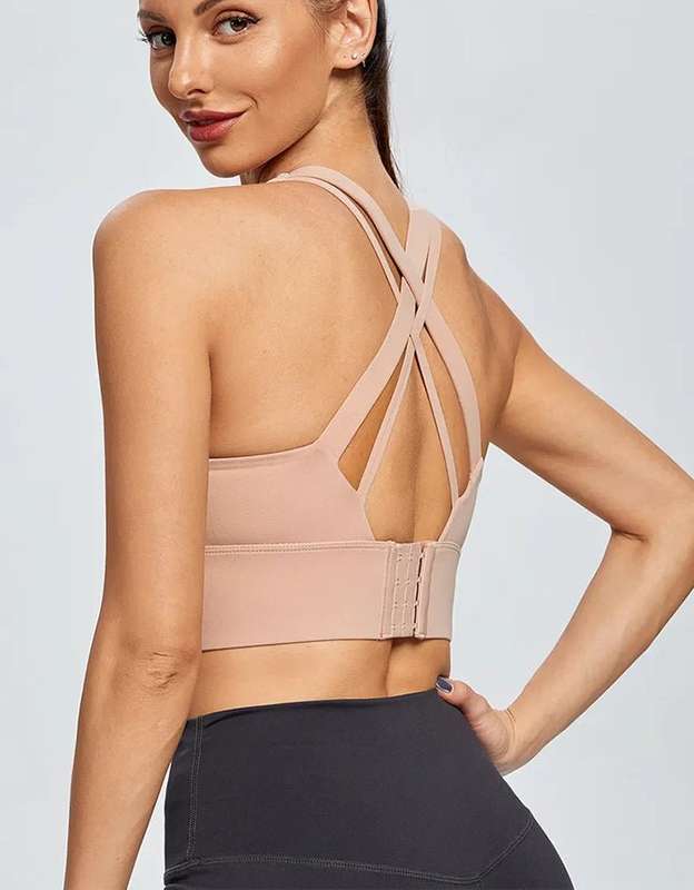 Fitness Sports Bra - High Impact  Blush Pink