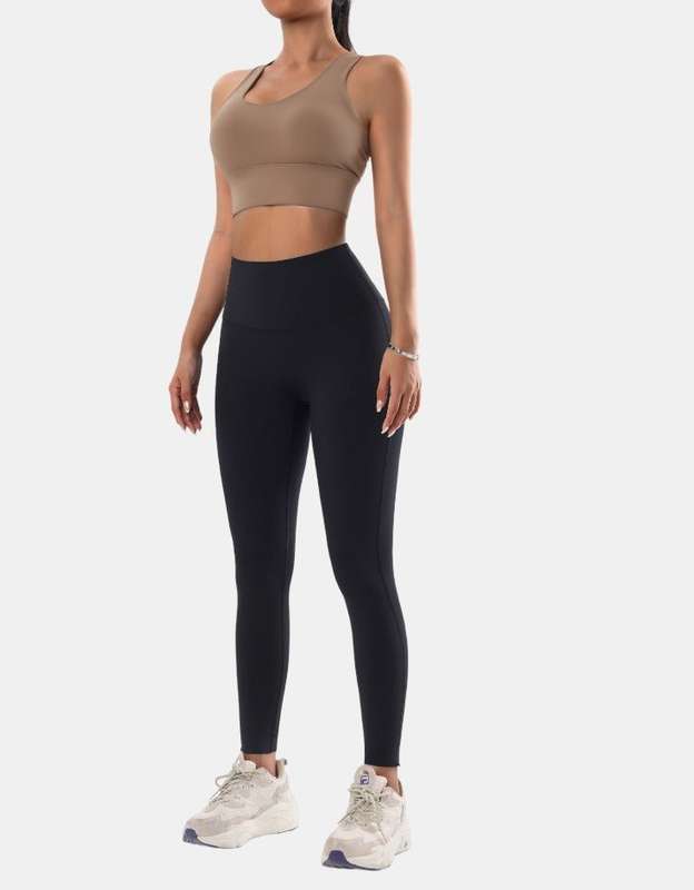 Fitness Sports Bra - High Impact  Coca Brown