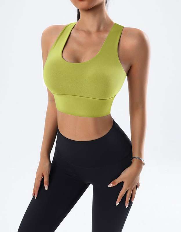 Fitness Sports Bra - High Impact  Lime Green