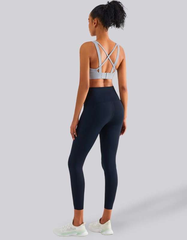 High Impact Sports Bra - Fixed Cups - Rhino Grey