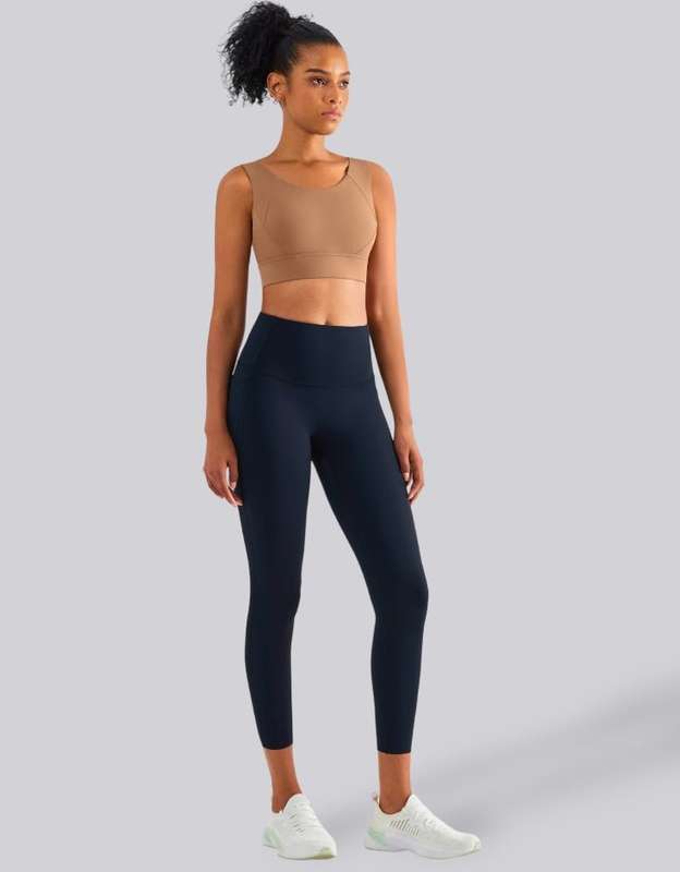 High Impact Sports Bra - Fixed Cups -  Zelensky Brown