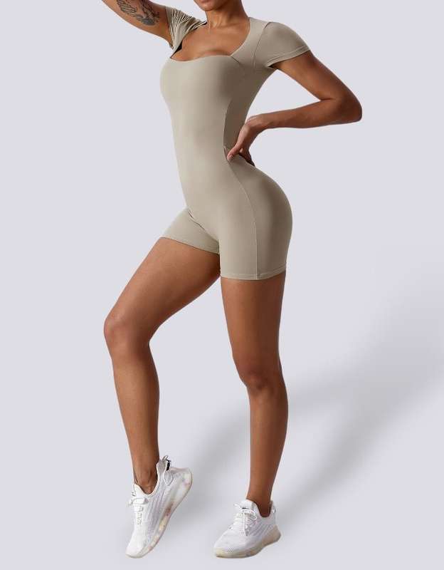 Jumpsuit Shorts - Stone Brown