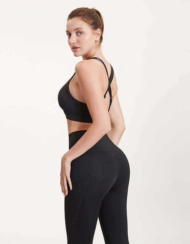 Medium Impact Sports Bra - Black