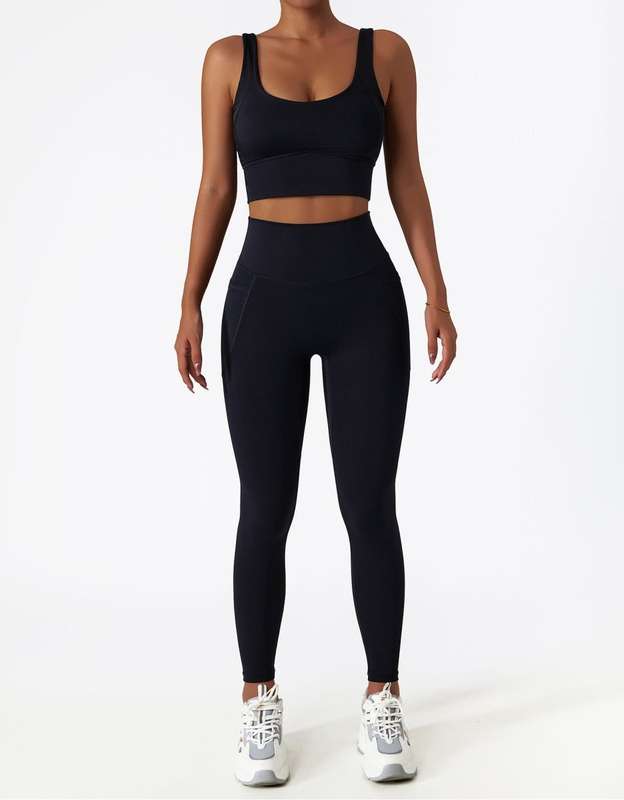 Women's High-Waisted Full-Length Leggings - Black