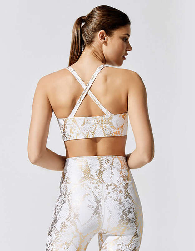Womens Active Set - Snake Skin Print