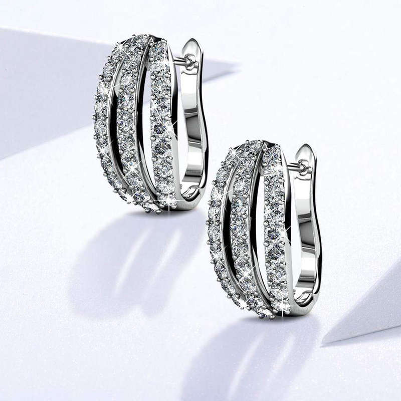 3 Row Arch Earrings