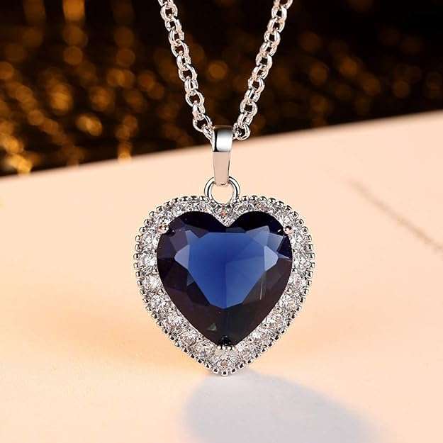 Dhia Blue Heart Necklace