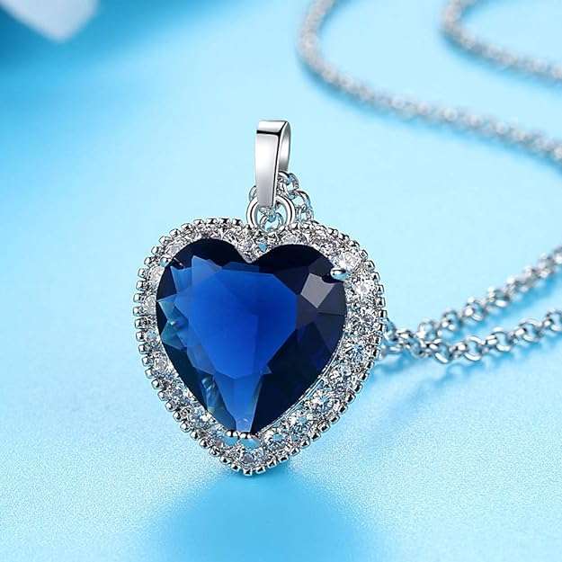 Dhia Blue Heart Necklace