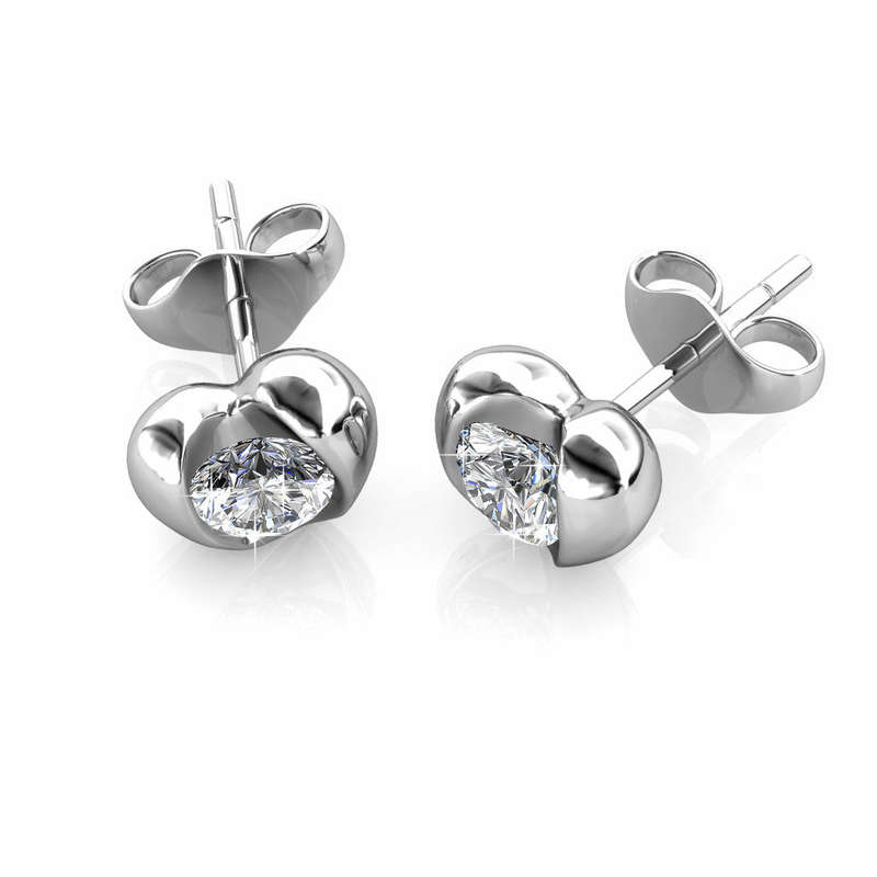Heart Stud Earrings
