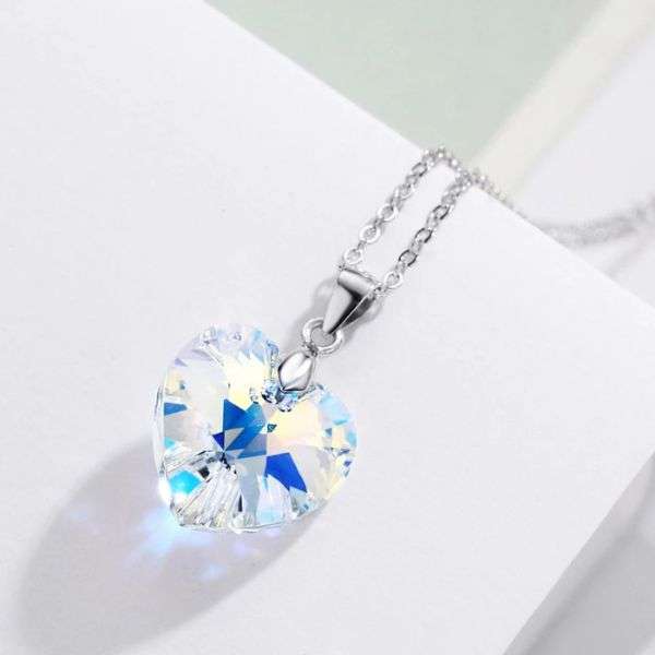 Dhia Crystal Heart Pendant with Crystals from Swarovski