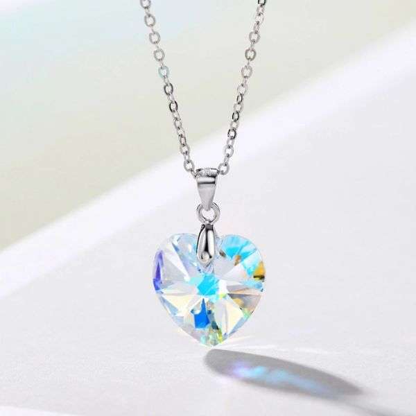 Dhia Crystal Heart Pendant with Crystals from Swarovski