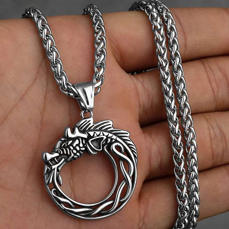 Nordic Dragon Necklace