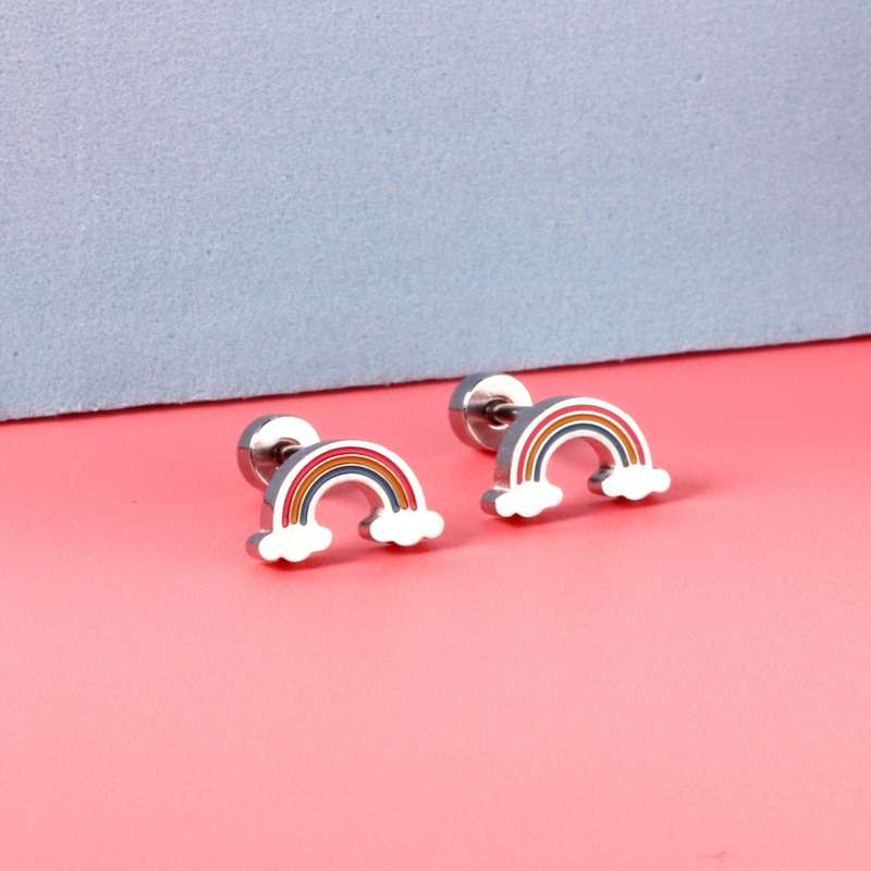 Rainbow Earrings Set
