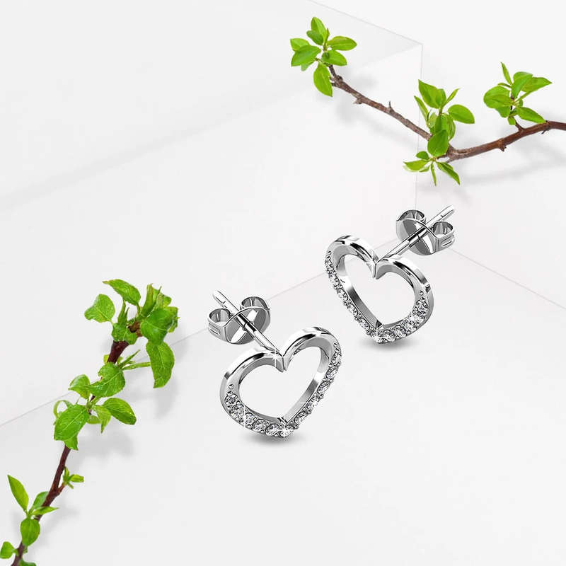 Heart Stud Earrings