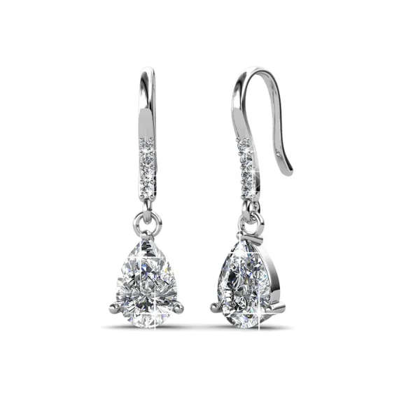 Dhia Dew Drop Hook Earrings made with crystals from Swarovski