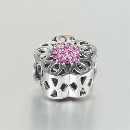 S925 Flower Cluster Charm