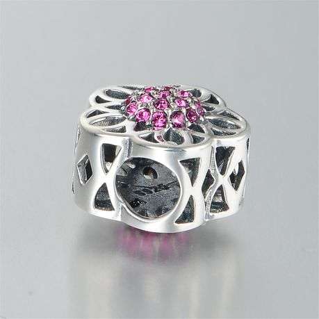 S925 Flower Cluster Charm