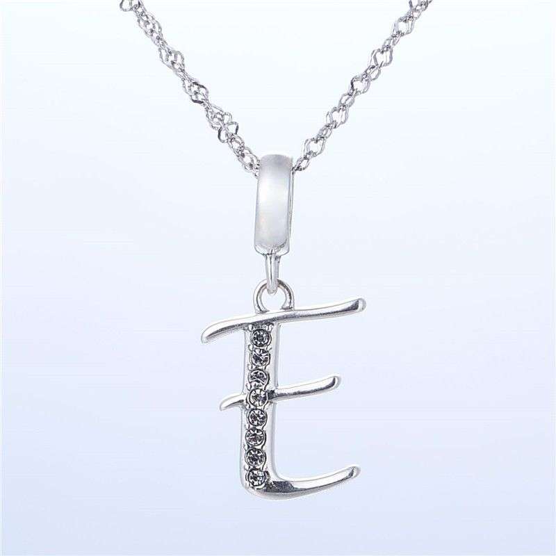 S925 Alphabet Letter E Charm/Pendant