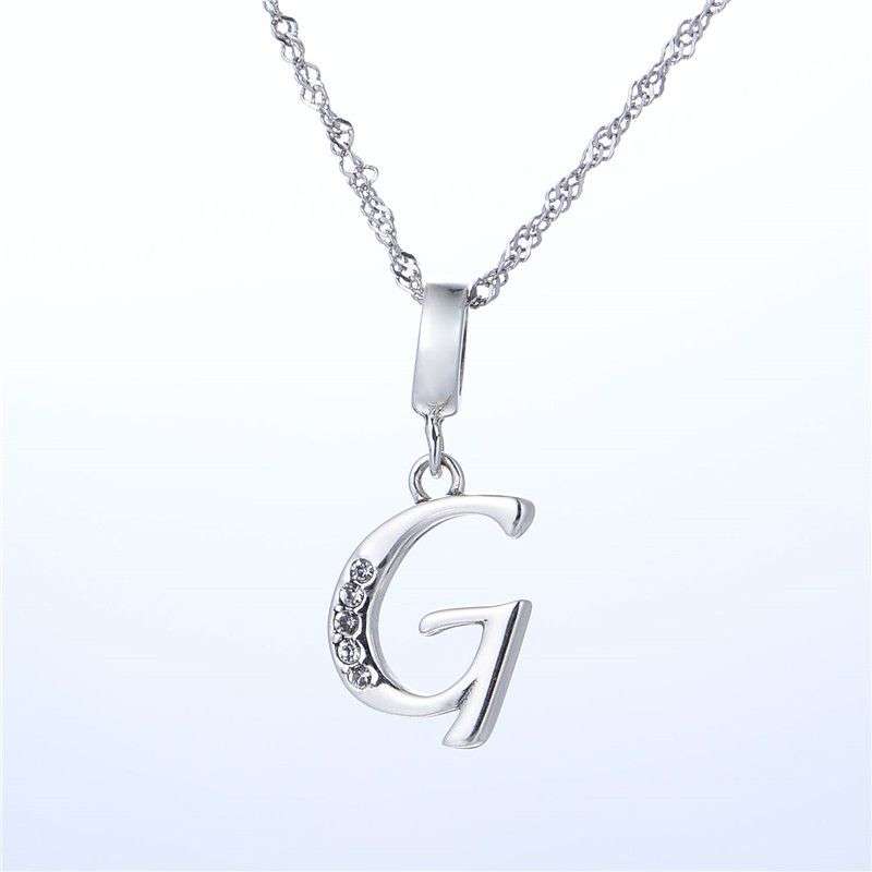 S925 Alphabet Letter G Charm/Pendant