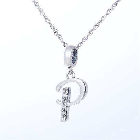 S925 Alphabet Letter P Charm/Pendant
