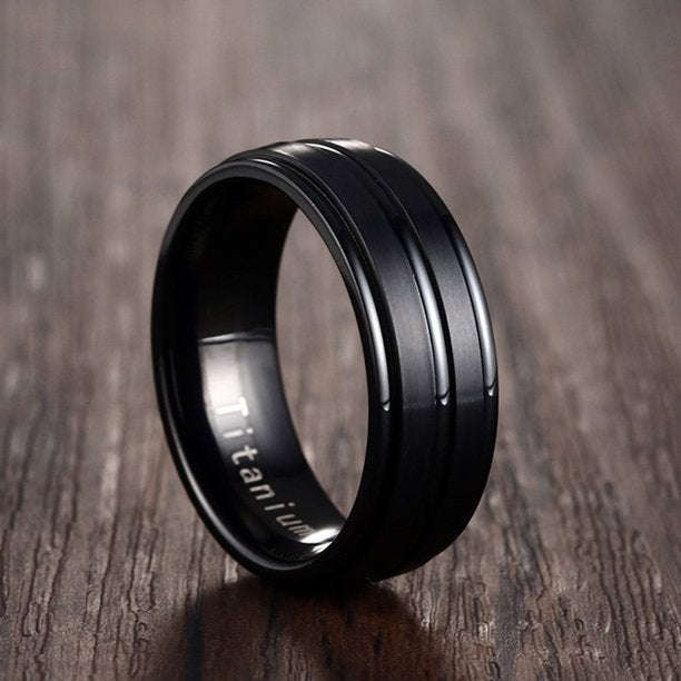 Dhia Black Titanium Ring