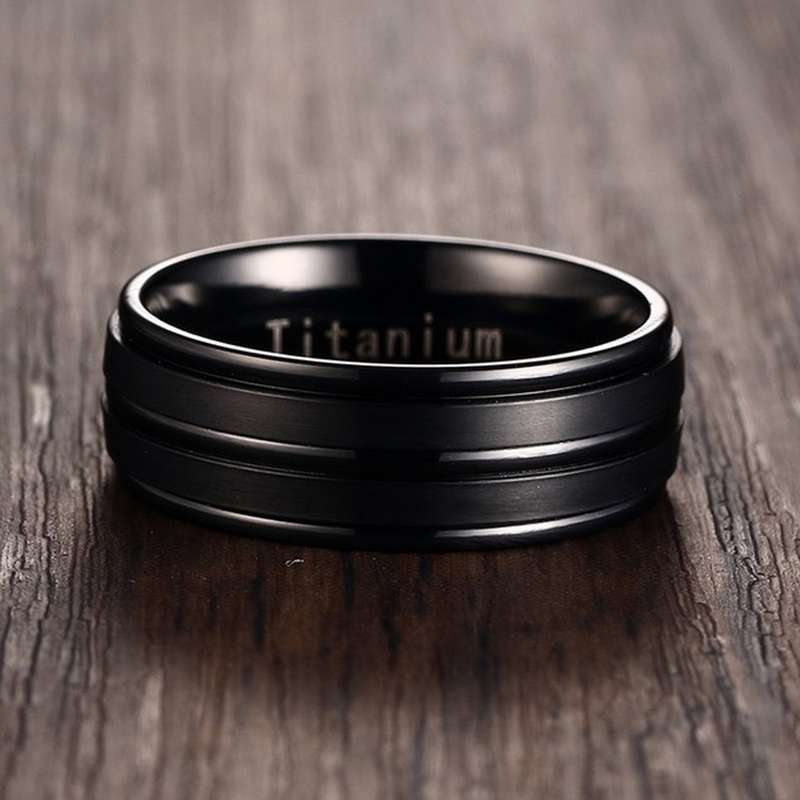 Dhia Black Titanium Ring