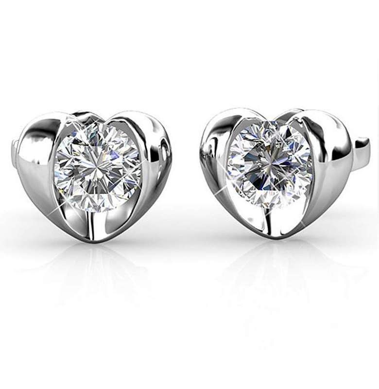Heart Stud Earrings