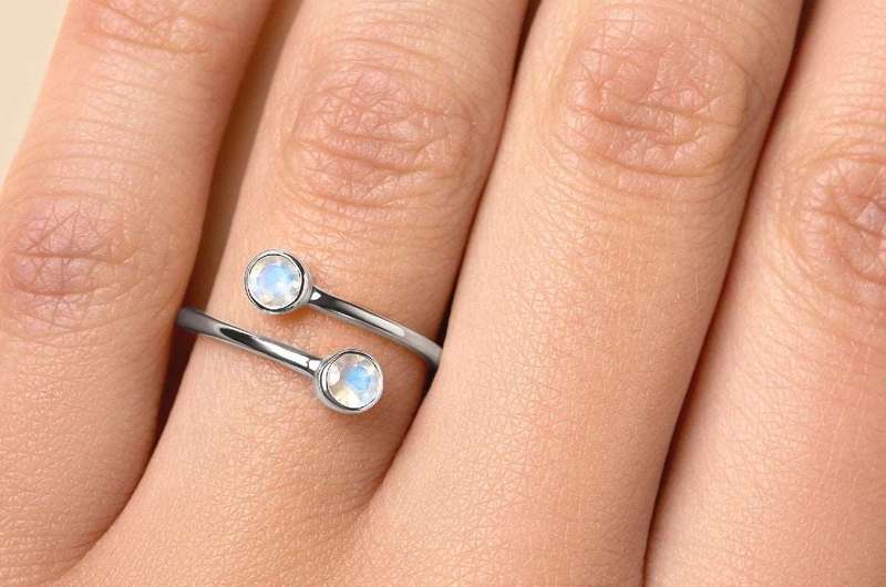 Moonstone Trendy Ring
