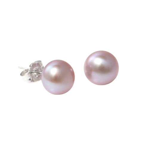 Freshwater Button Pearls - Purple