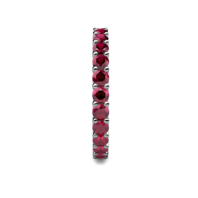 S925 Eternity Bands in Ruby Red