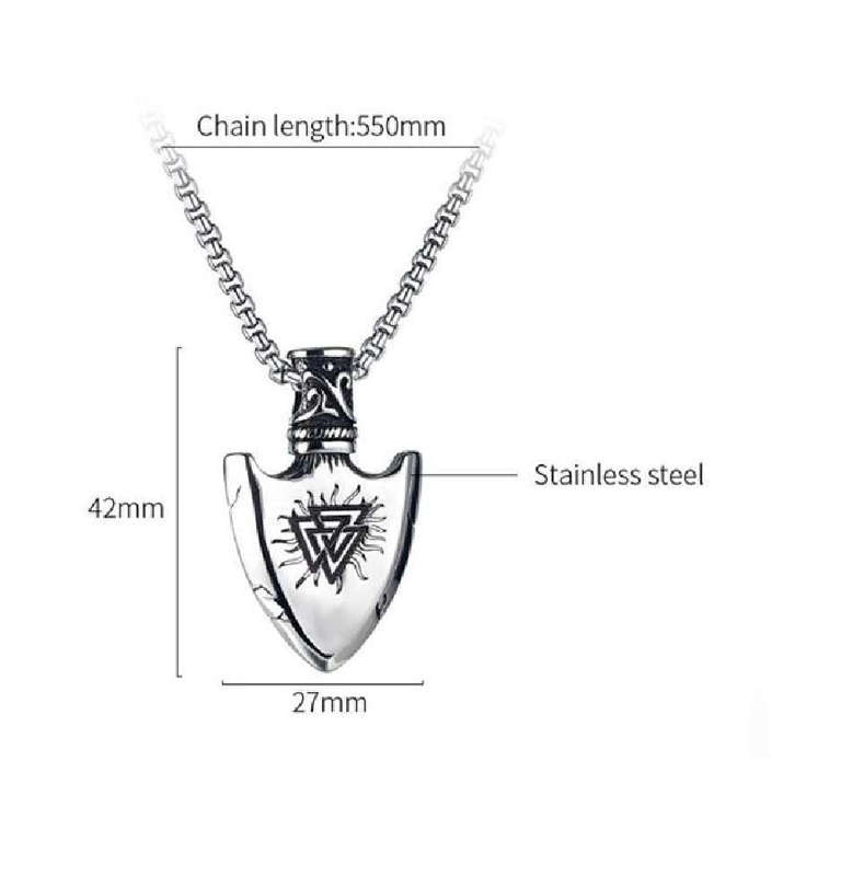Valknut Arrow Head Necklace