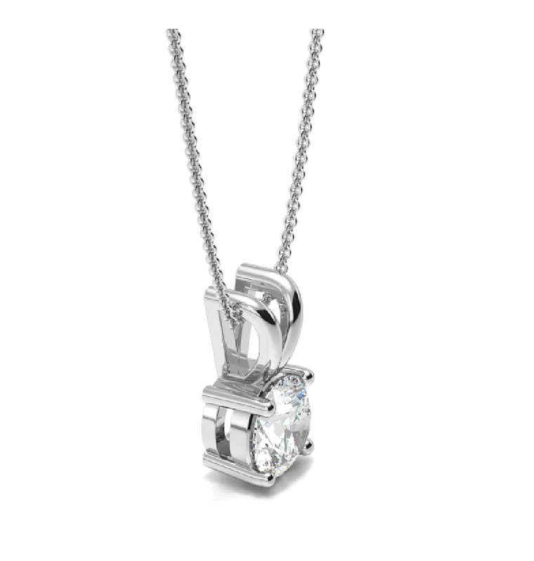 1.6ct Round 4 Prong Solitaire Pendant