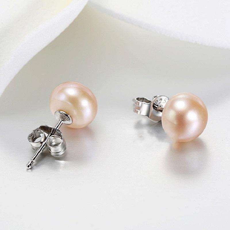Freshwater Button Pearls - Orange Pink