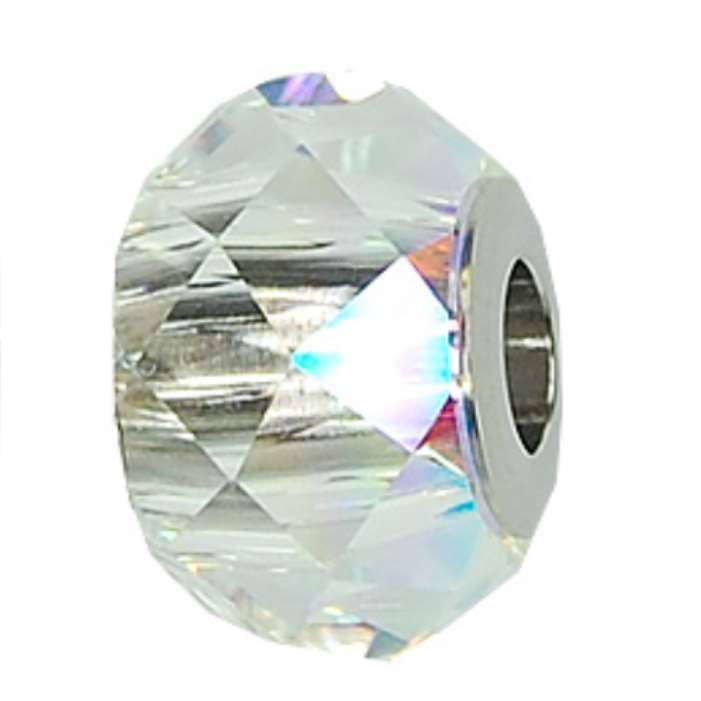 Swarovski Element Becharmed Briolette Beads - 5940 AB Steel