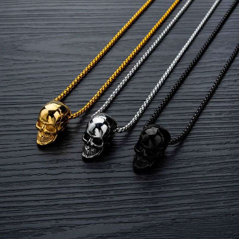 Black Skull Necklace