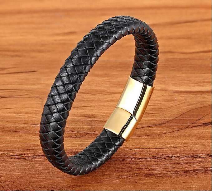 Leather Braided Bracelet