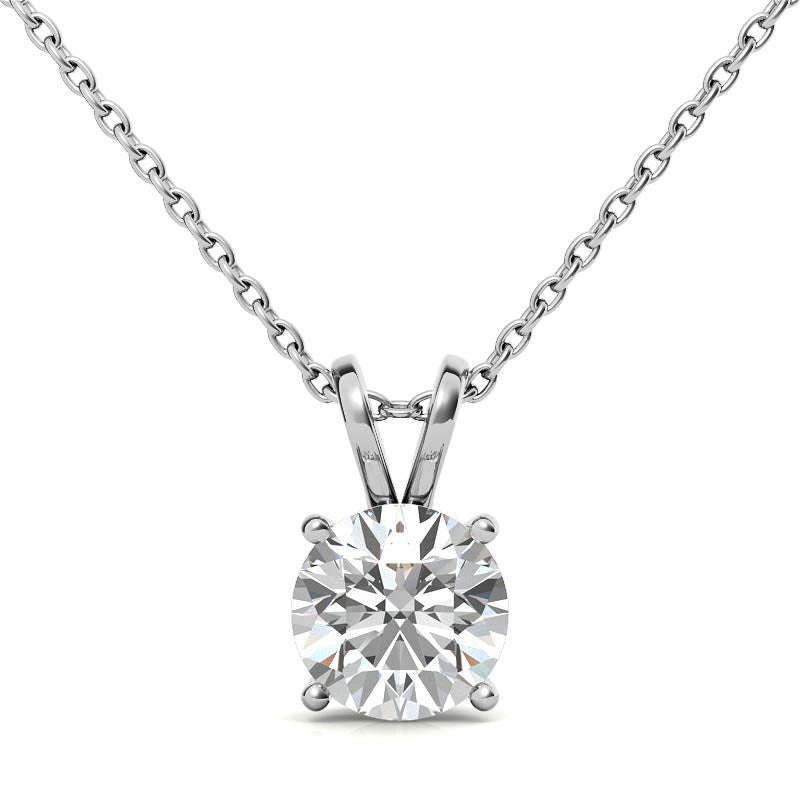1.6ct Round 4 Prong Solitaire Pendant