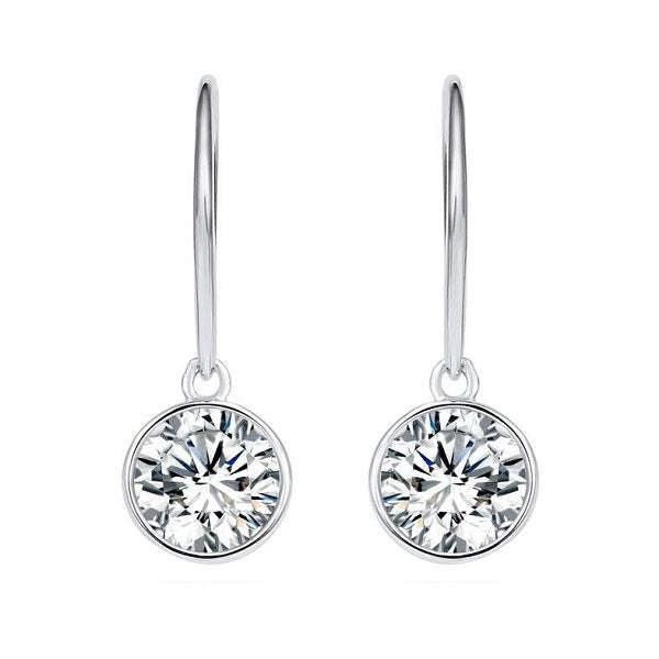 Hoop Drop with Crystals from Swarovski