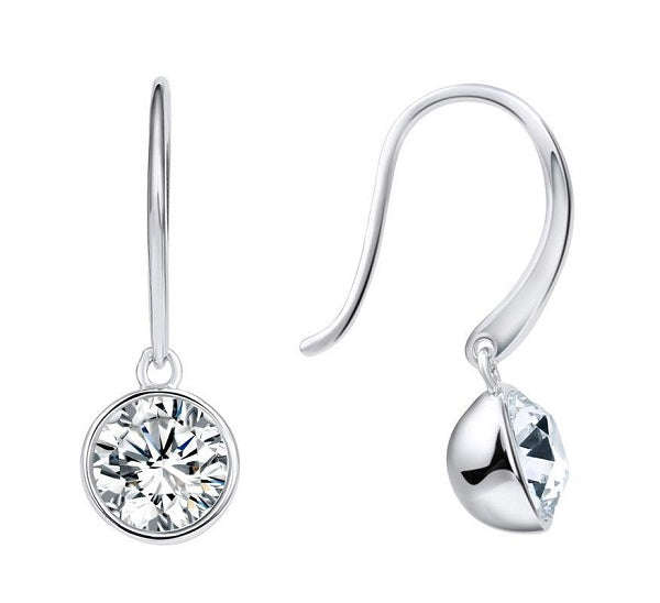 Hoop Drop with Crystals from Swarovski