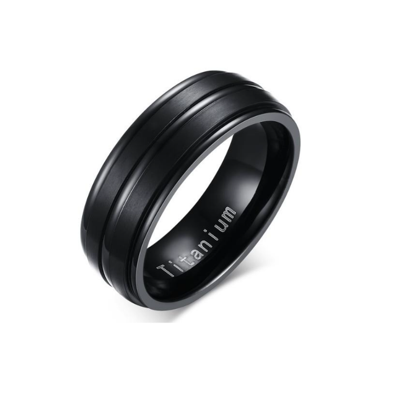 Dhia Black Titanium Ring