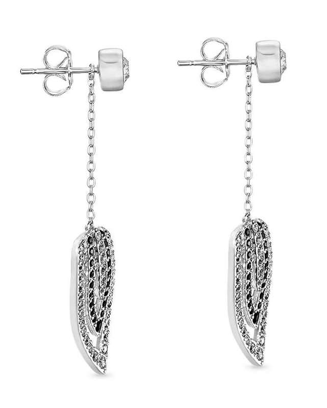 Dhia Zebra Earrings embellished with crystals from Swarovski