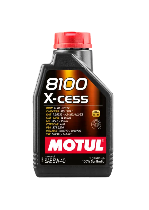 Motul 8100 X-Cess 5W40 1L Engine 102784