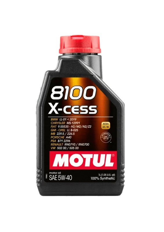 Motul 8100 X-Cess 5W40 1L Engine 102784